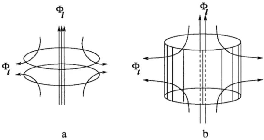 Figure 17.5  Sketch of a setup for observation of the Aharonov-Bohm effect in a strong  perpendicular field