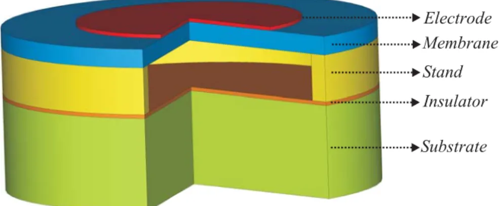 Figure 1.1: 3D view of a CMUT cell.
