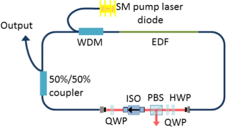 Figure 3.1: Schematic of oscillator operating at the repetition rate of 100 MHz.