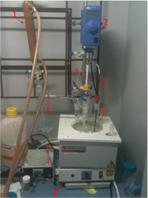 Figure 12. Our setup used for synthesizing sol-gel composites at UNAM. 