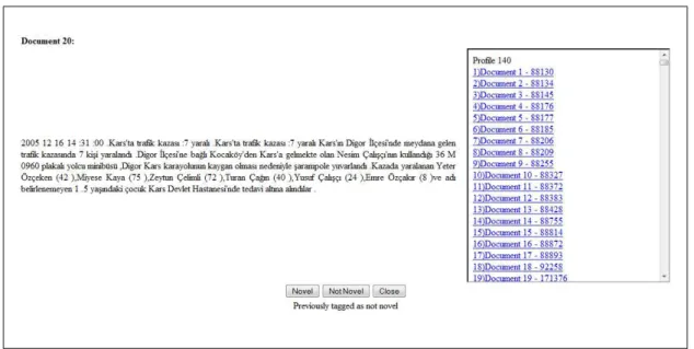 Figure 4.2: Screenshot showing the annotation screen.