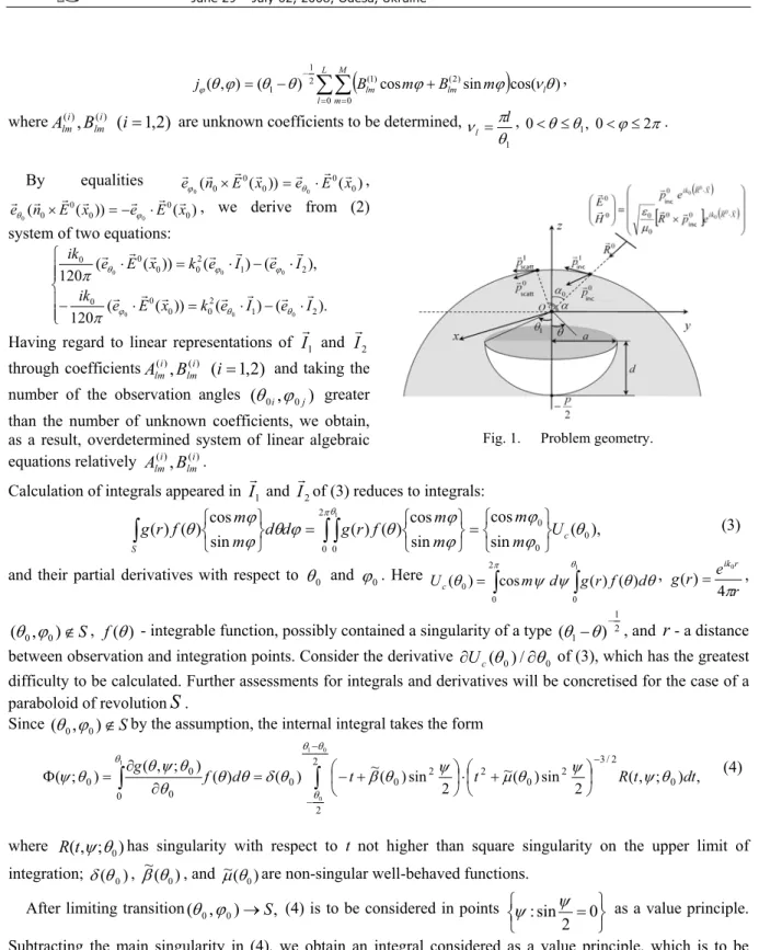 Fig. 1.  Problem geometry.