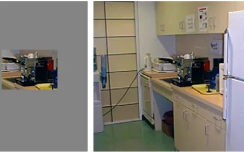 Figure 1.1: Example of object (coffee machine) - scene (kitchen) interaction [33].