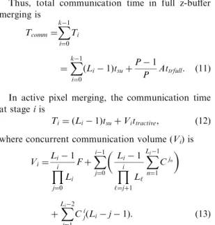Figure 1 illustrates volume of communication on dierent k-dimensional meshes embedded onto a  4-dimensional hypercube for dierent scenes (see Fig