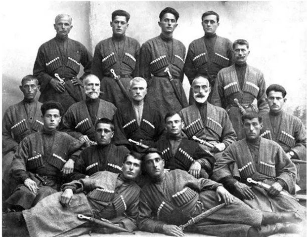 Figure 10: Georgian men wearing chokha in nineteeth century. 186