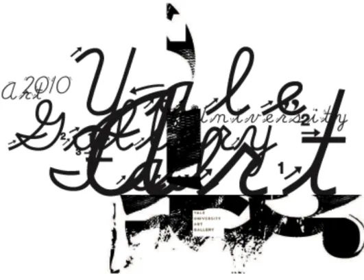 Figure 2. David Carson. Cover for the Yale University Art Gallery Program. 2010