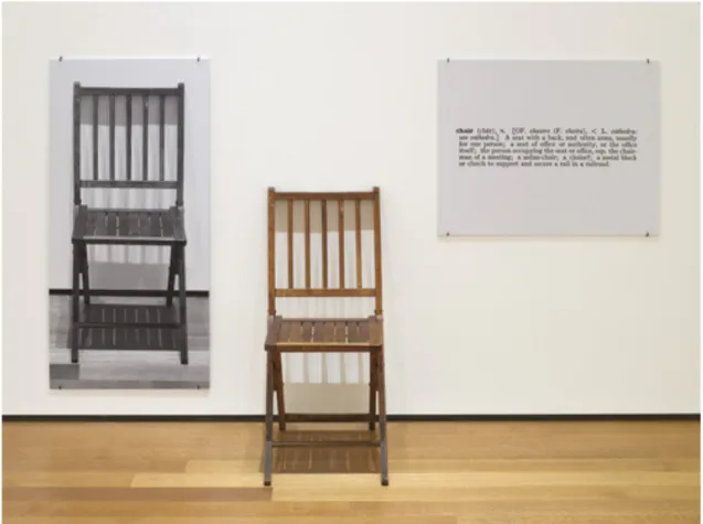 Figure 10. Joseph Kosuth. One and Three Chairs. 1965 