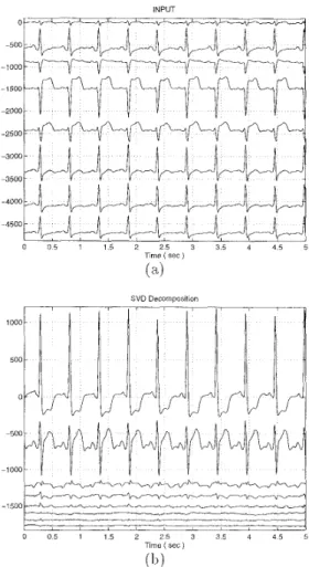 Figure  1  8  charinel  (a)Lnput  ,  (b)SVD O u t p u t s  