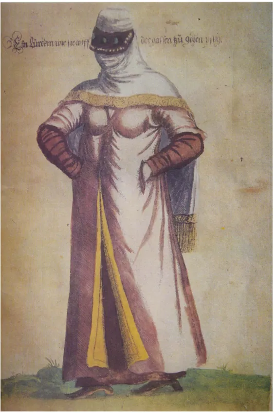 Figure 5.3 Outwear (Dolama) of an Ottoman woman (sixteenth century)   (Gürtuna, 1999)