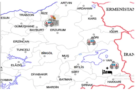 Figure 2.2: Transportation between cities which are not bordered neighbours