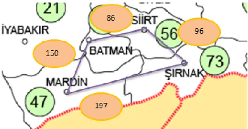 Figure 5.3: Neighbourhood relation between Batman and rnak