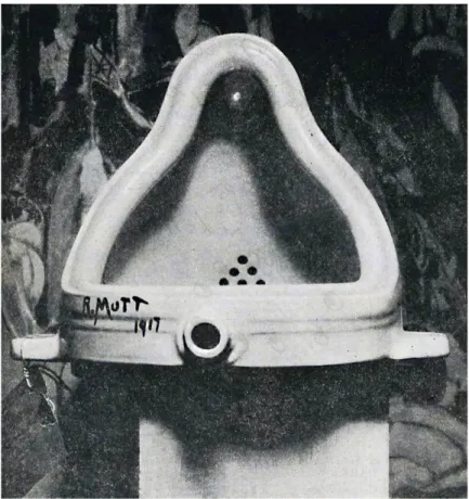 Figure 1: Marcel Duchamp, Fountain, 1917, Porcelain urinal 
