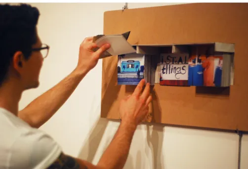Figure 10: Mert Aslan, Our Work In Progress, 2016, Interaction close-up view 2 