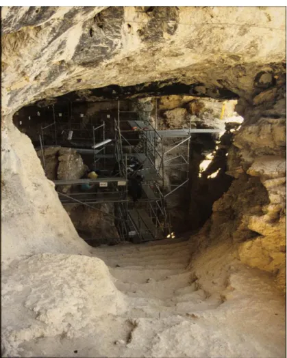 Figure 14a: General view of the excavations in Karain Cave Chamber E (Taşkıran,  2016: 46) 