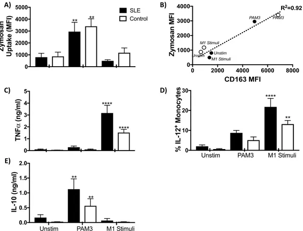 Fig. 4. Effect of PAM3 treatment on the M1:M2 ratio of NZB/W mice.