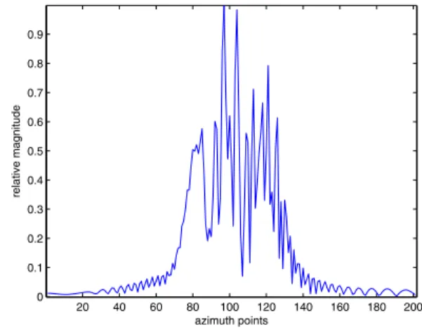 Fig. 1. Range cut of an image with phase error.