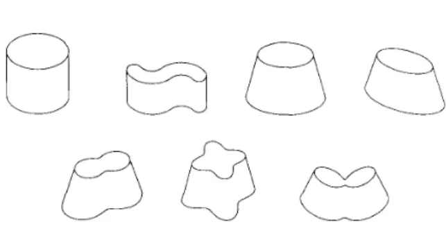 Fig.  1.  Some figures for which  we  readily  perceive  the  shape  from contour  alone