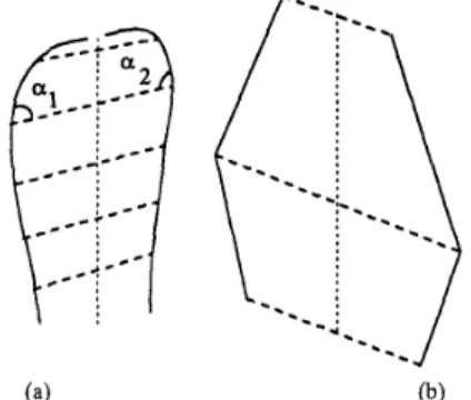 Fig.  4.  Examples  (a) and  (c) show  parallel symmetry  with  curved  contours,  and (b) shows parallel symmetry with straight contours