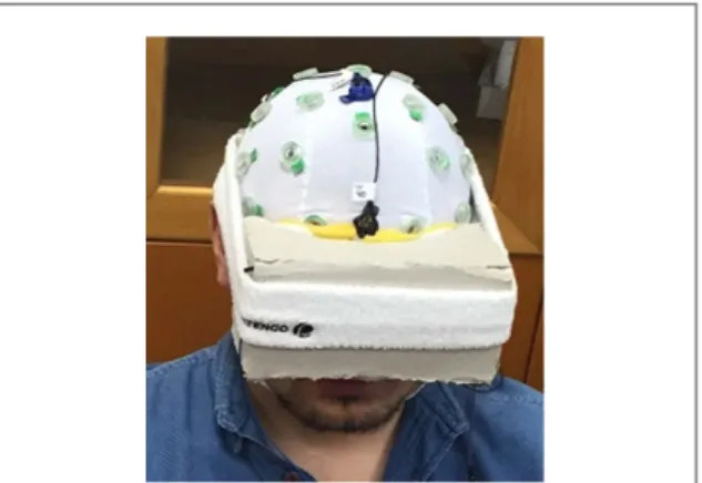Figure 1. A photo of Do-It-Yourself (DIY) cardboard VR headset.