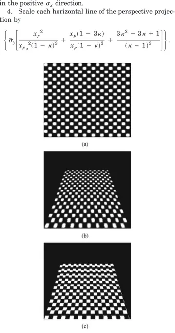 Fig. 7. (a) Original signal. (b) Exact perspective projection.