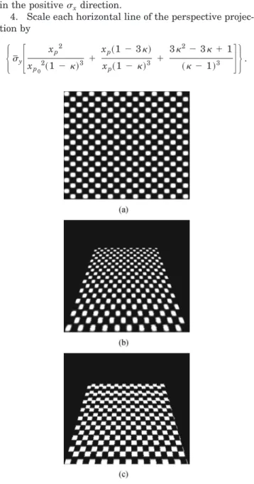 Fig. 7. (a) Original signal. (b) Exact perspective projection.
