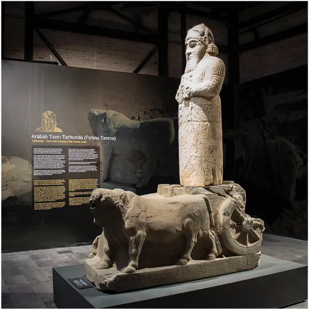Figure 3: The monument of Storm God Tarhunza at Çineköy, with Phoenician inscription  (Yılmaz Kilim-https://commons.wikimedia.org/w/index.php?curid=71414466) 