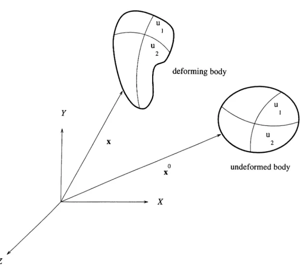 Figure  4.1:  Geometric  representation  of  a  deformable  body  for  primal  formula­