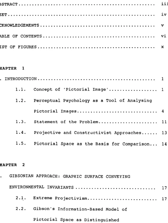 TABLE  OF  CONTENTS ABSTRACT...................................................   iii ÖZE T ......................................................