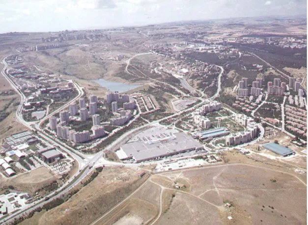 Figure 1. Site view of Bilkent setting. (Tepe 2004, Calender).  