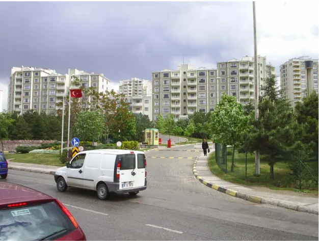 Figure 2a. One of the two main gates of Bilkent II. 