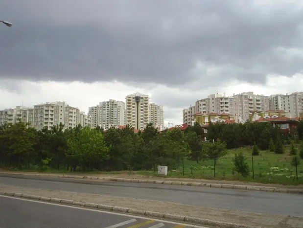 Figure 2b. Different residential types of Bilkent II. 