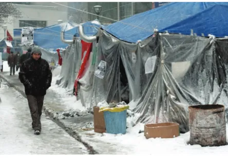 Figure 1: The tents of the TEKEL encampment.