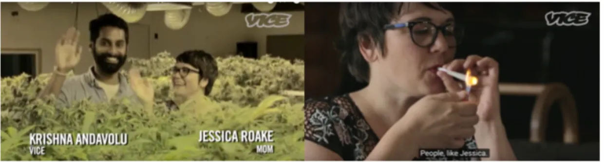 Figure 6: VICE correspondent and ‘Stoned Mom’ Jessica.