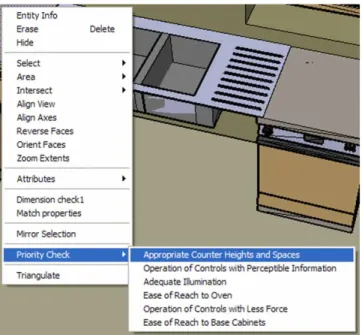 Figure 10. The ‘Priority Check’ interface with the six sub-menu items corresponding to the six UKRs.