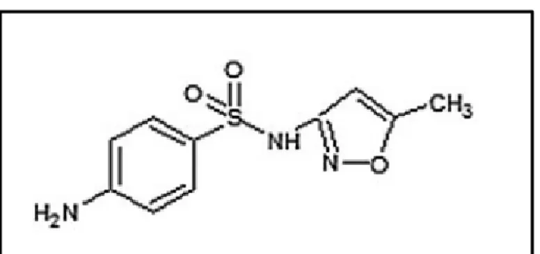 Şekil 1.7: Sulfametoksazol’ün kimyasal yapısı [107]. 