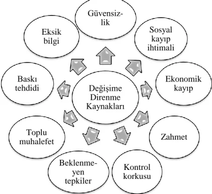 ġekil 2. DeğiĢime Direnme Kaynakları 