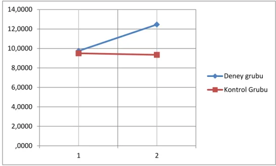 Şekil 4-4: FMÖ ön test ve kalıcılık testi puanları grafiği