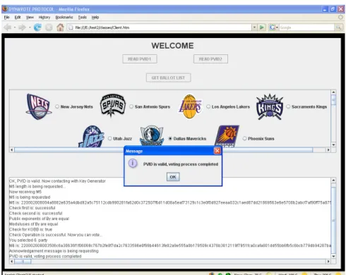 Figure 4: Voting web page 