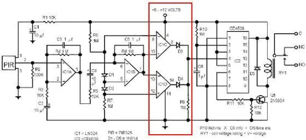 Figure 2.15: A simple PID comparator circuitry, adopted from [2].
