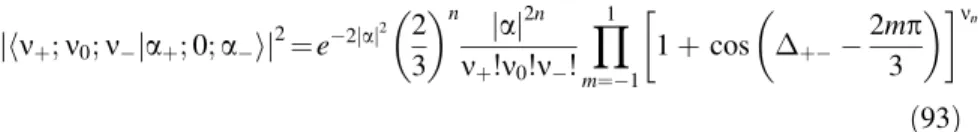 Figure 7. Probability (93) versus  þ .