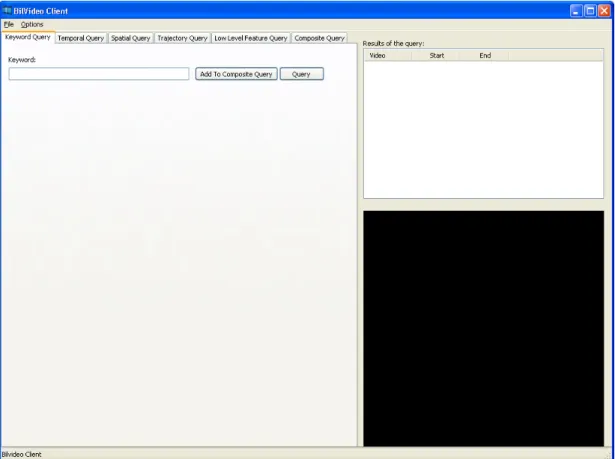 Figure 5.2: The top level window of the visual query interface