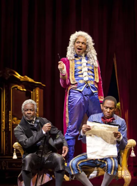 Figure 1: Joseph Marcell, Jeffrey Wright, and Mos in A Free Man of Color © T. Charles Erickson