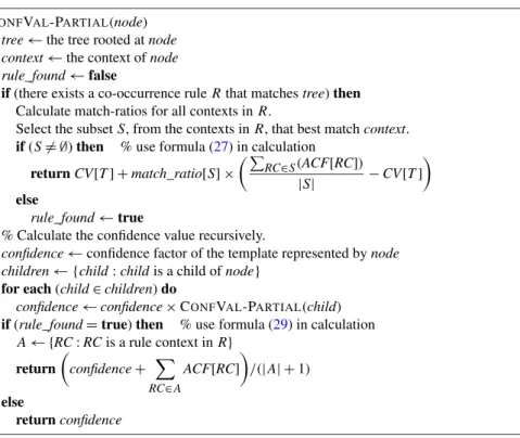 Fig. 8 C ONF V AL -P ARTIAL . Returns the confidence value of a translation result