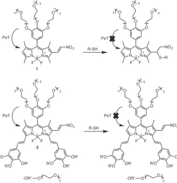 Fig. 3. Selective GSH detection with two recognition sites.