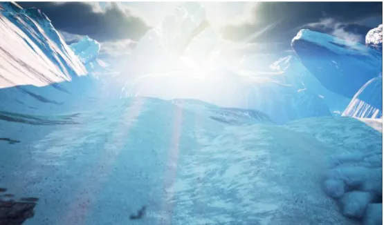 Figure 3.3: The wind blow phenomena on snow.