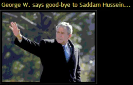 Figure 1: A query result returned for Saddam Hüssein. 