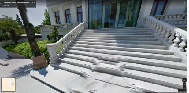 Figure 3. Panoramic map of the Sabancı Museum, Google Map 