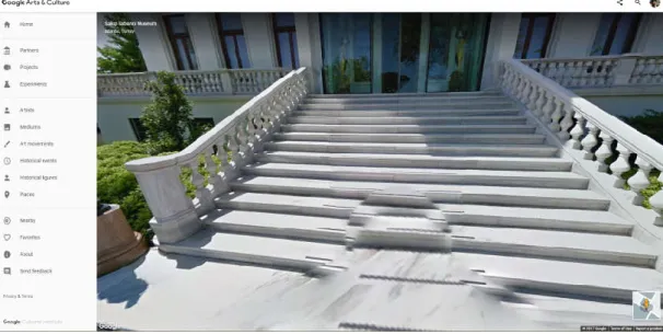 Figure 4. Panoramic map of the Sabancı Museum, Google Art and Culture 