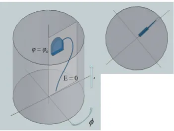 FIG. 1. A metallic lead geometry that is confined inside the f ¼ f 0