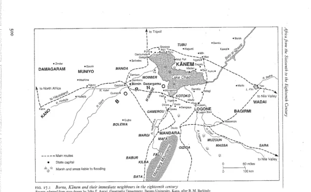 Figure 1: Kanem-Bornu and Lake Chad 